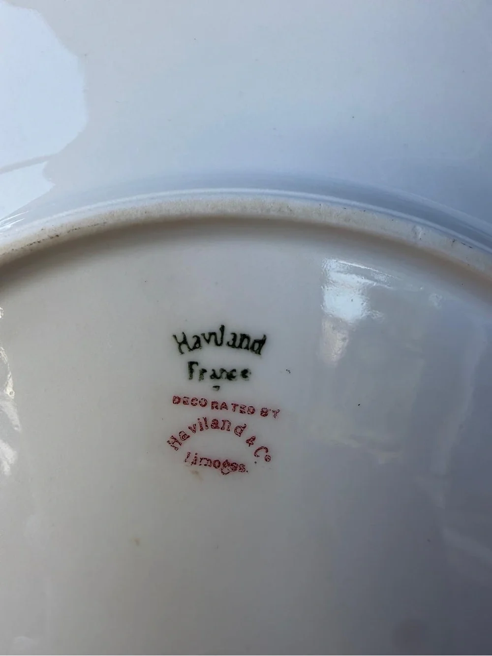 Set of 7 Antique Haviland Limoges France Dinner Plates – Gold Trim – 8” (20 cm)
